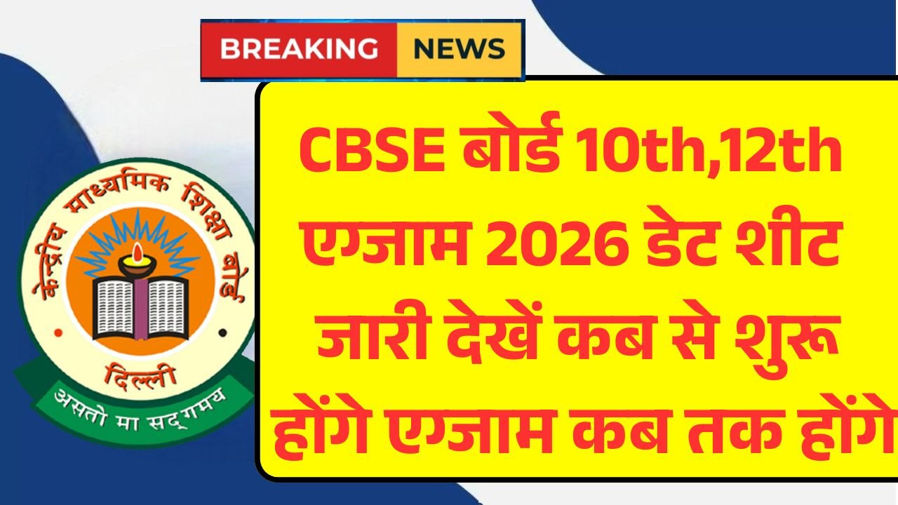 CBSE Board Exam 2026 Exam Date